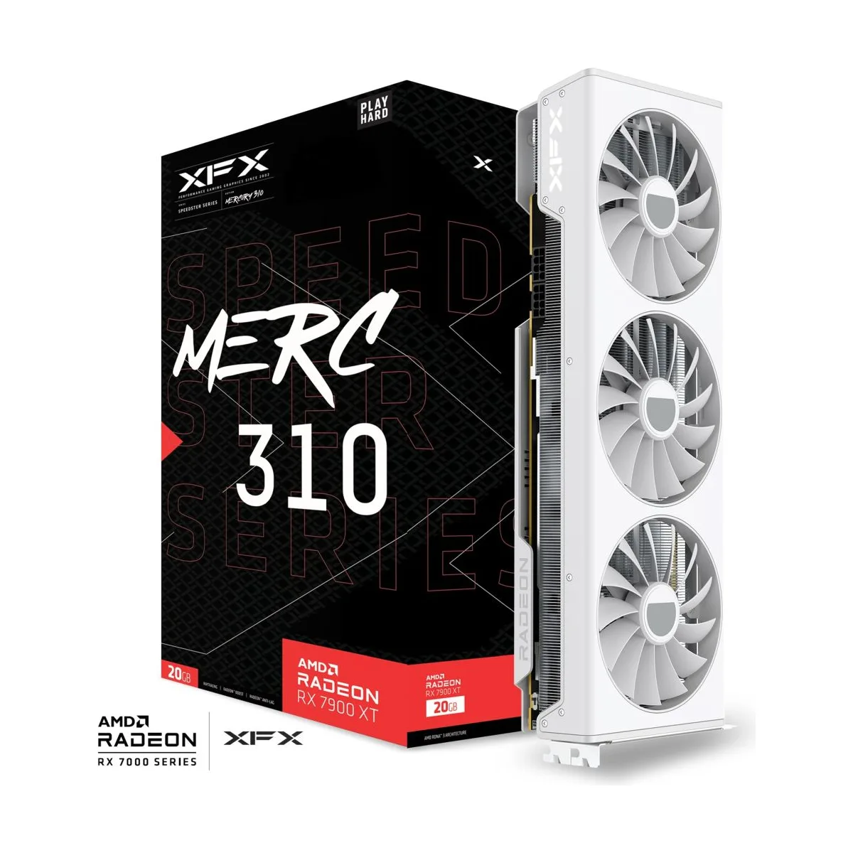 XFX MERC310 AMD Radeon RX 7900 XT Gaming Graphics Card White (DP Refurbished)