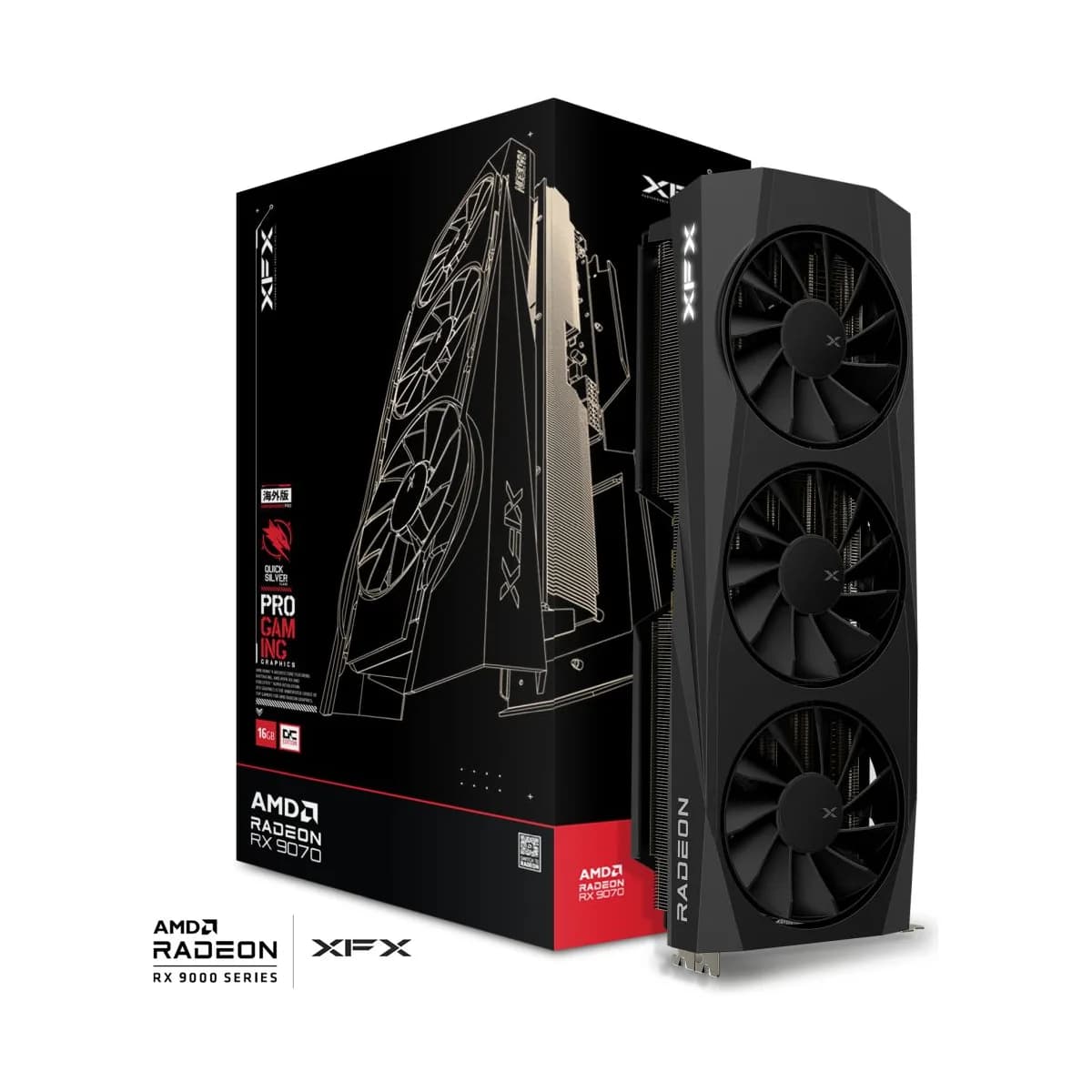 XFX QuickSilver AMD Radeon RX 9070 OC Gaming Edition