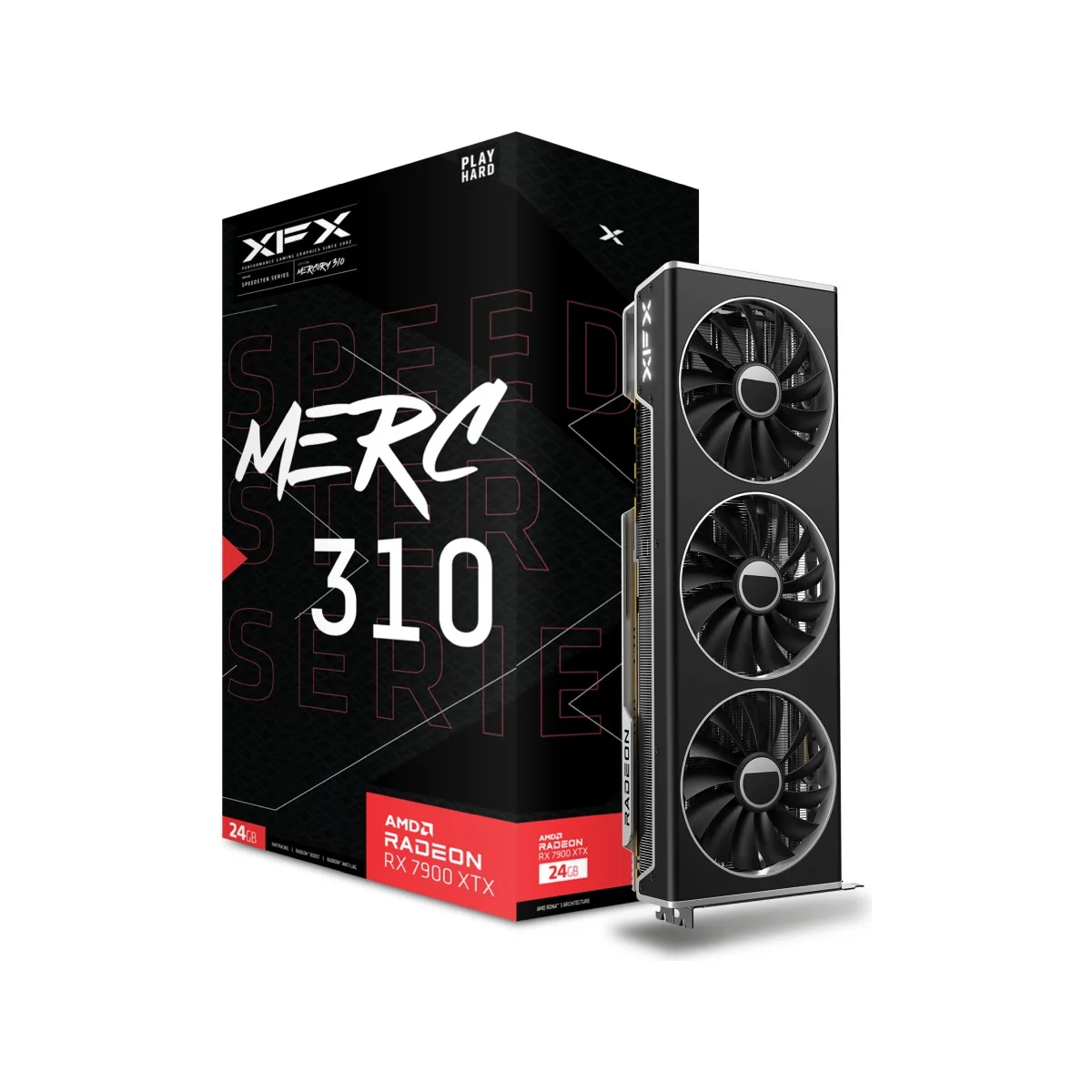XFX SPEEDSTER MERC 310 AMD Radeon RX 7900 XTX Black Edition (DP Refurbished)