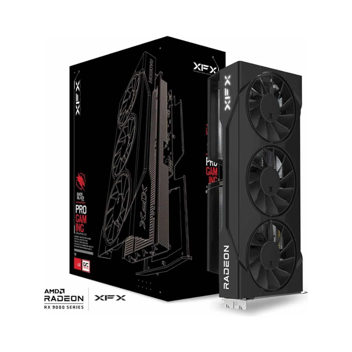 XFX Swift AMD Radeon RX 9060 XT OC Triple Fan Gaming Edition 16GB (DP Refurbished)