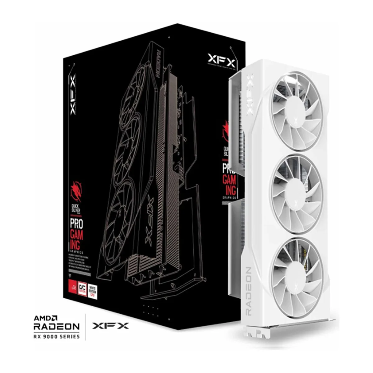 XFX Swift AMD Radeon RX 9060 XT OC White Triple Fan Gaming Edition 8GB