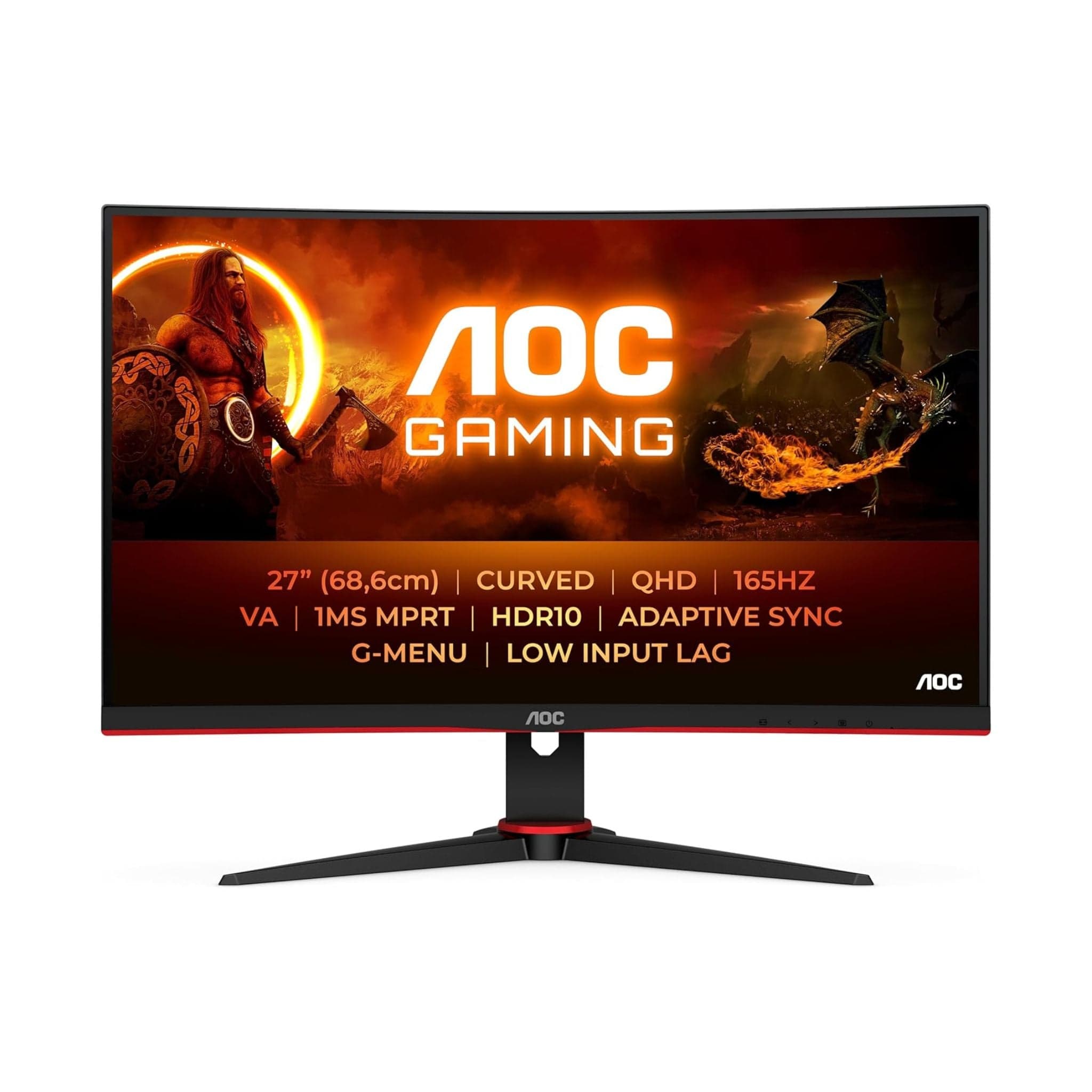 AOC CQ27GSE 27" Curved QHD 165Hz Gaming Monitor