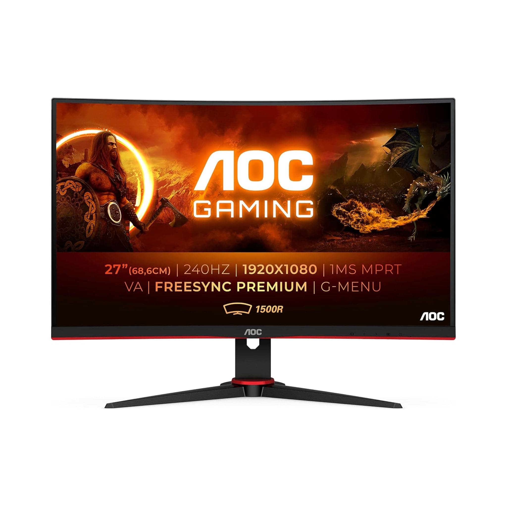 AOC C27G2ZE 27" FHD 240Hz VA Curved Gaming Monitor