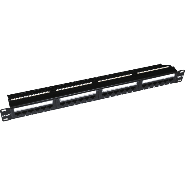 D-Link 24-Port Cat 6 UTP Fully Loaded Patch Panel