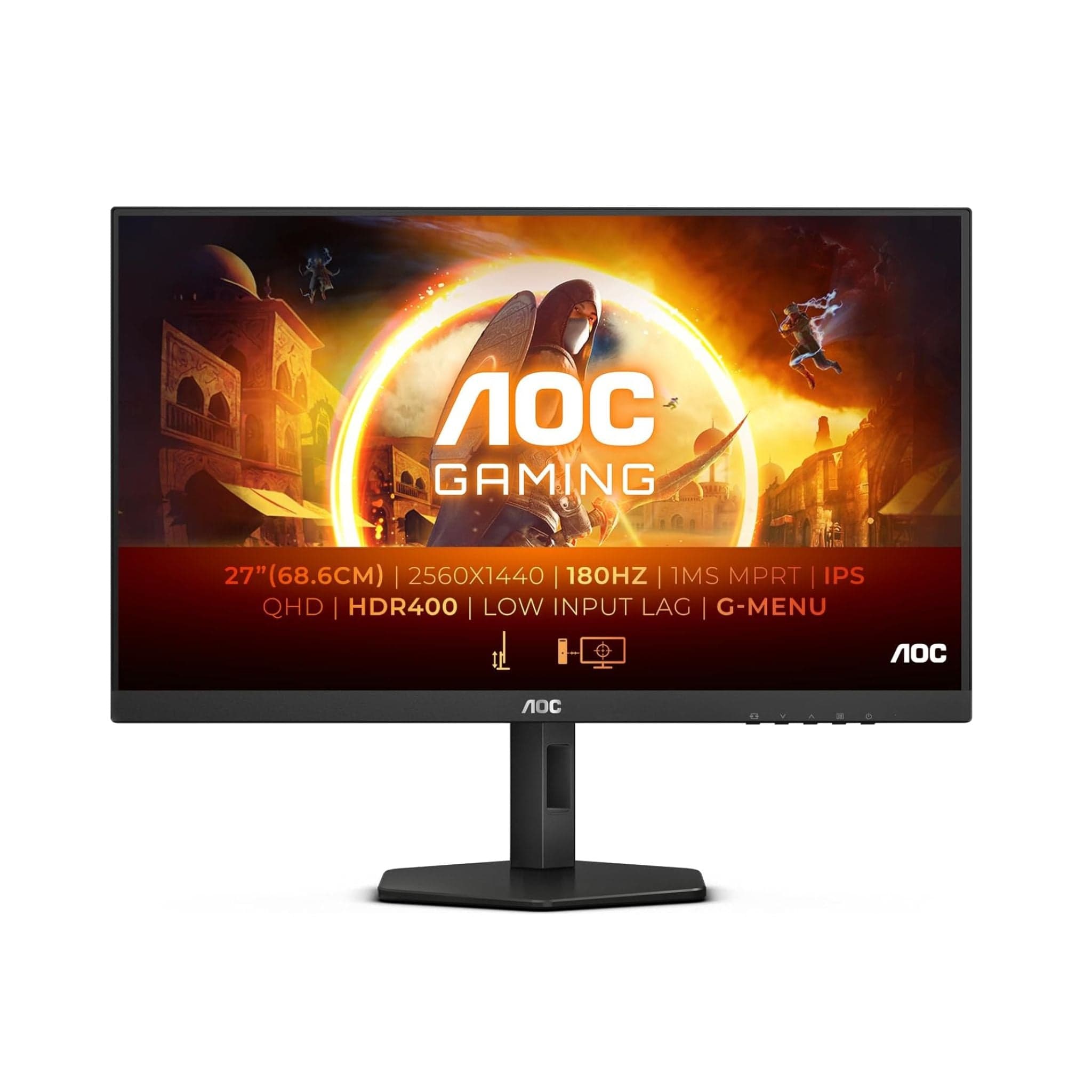 AOC Q27G4XD 27" QHD 180Hz USB Hub Gaming Monitor