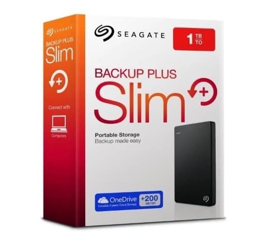 Seagate Backup Plus 1TB Portable Hard Drive