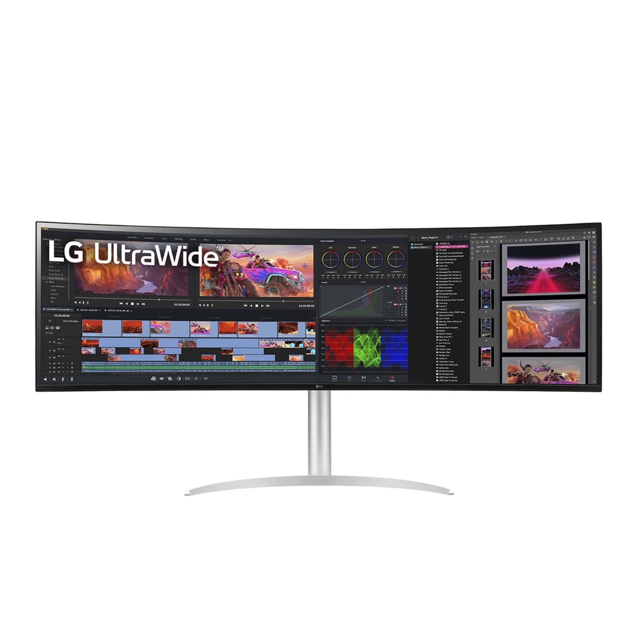 LG 49WQ95C-W 49" UltraWide Dual QHD Curved Monitor