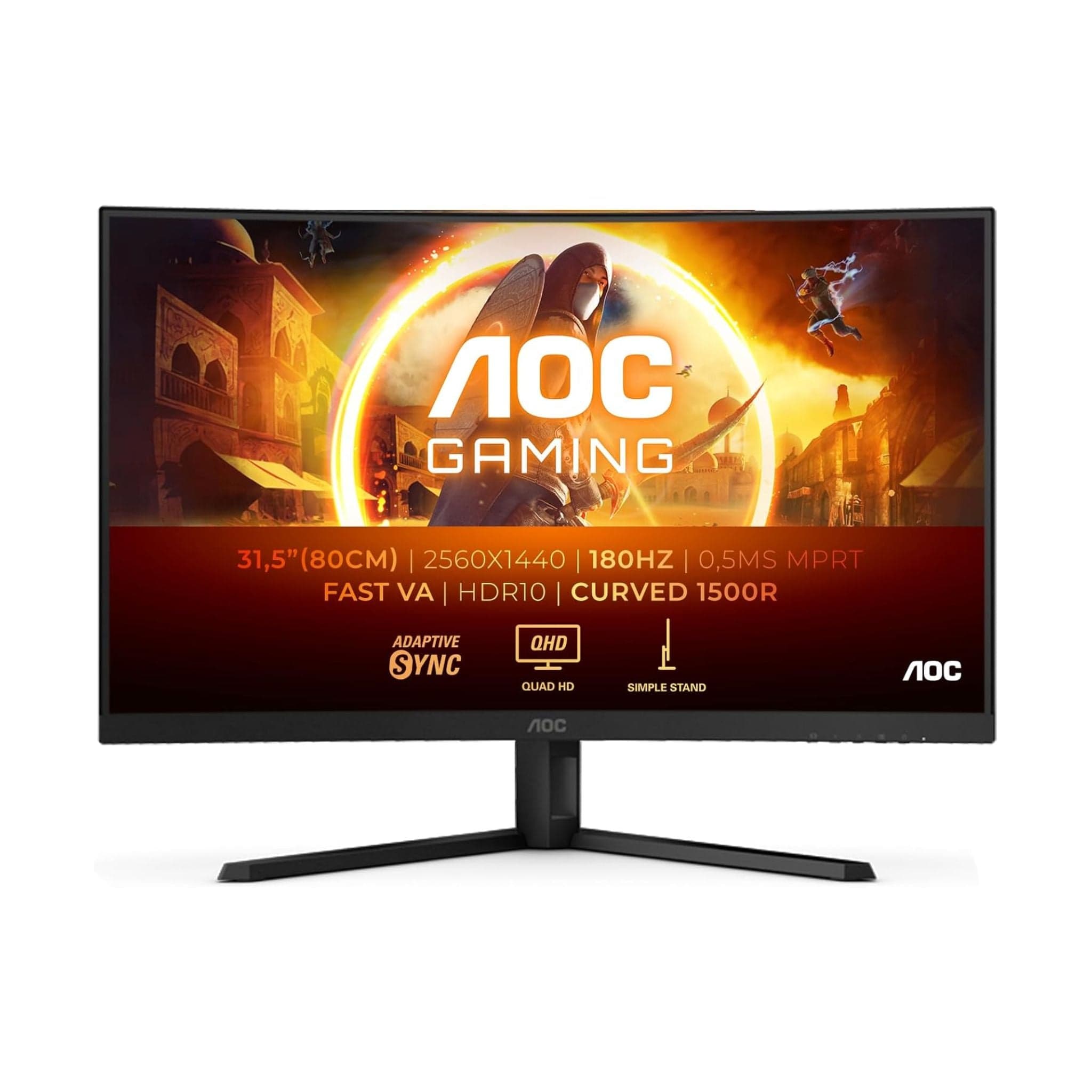 AOC CQ32G4VE 31.5" QHD 180Hz Gaming Monitor