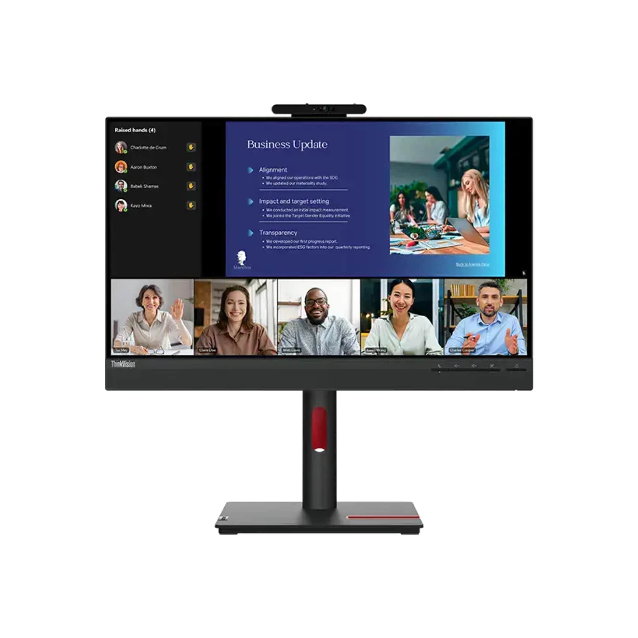 Lenovo ThinkVision T24v-30 23.8" FHD Conferencing Monitor