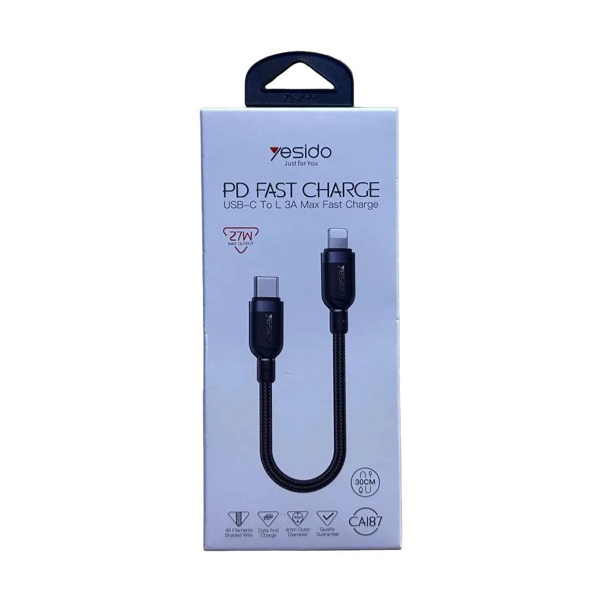 Yesido CA187 USB-C to Lightning Cable